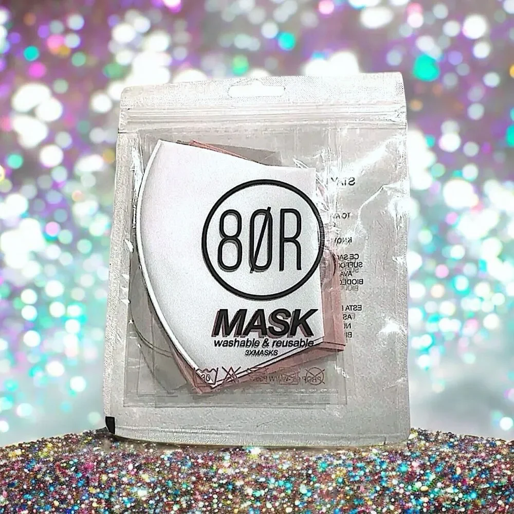 8 OTHER REASONS Face Mask Trio in Grey, Lilac, Mauve NIP MSRP $21.95